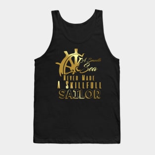 Steering Wheel Qoutes Sail Boating Gifts Tank Top